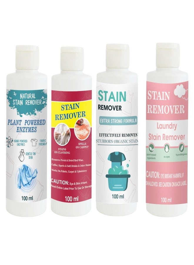 TOOVUS Stain Remover Combo Pack of Shirt, Red, Doll and Pink Stain Remover | Multi-Surface Cleaning Solution for Clothes, Fabrics, Upholstery (100 g Each) - Image 1